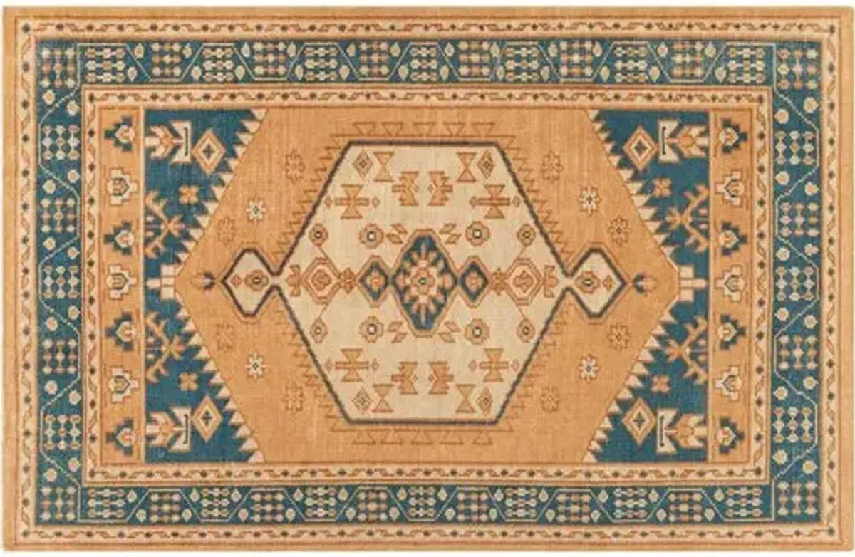 Mindy Hand-Knotted Rug - Camel/Orange - Orange