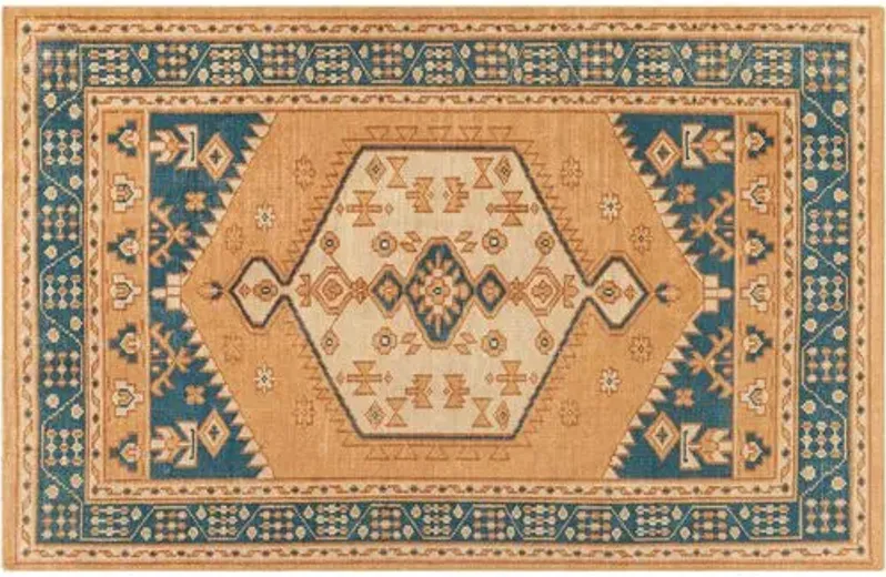 Mindy Hand-Knotted Rug - Camel/Orange - Orange