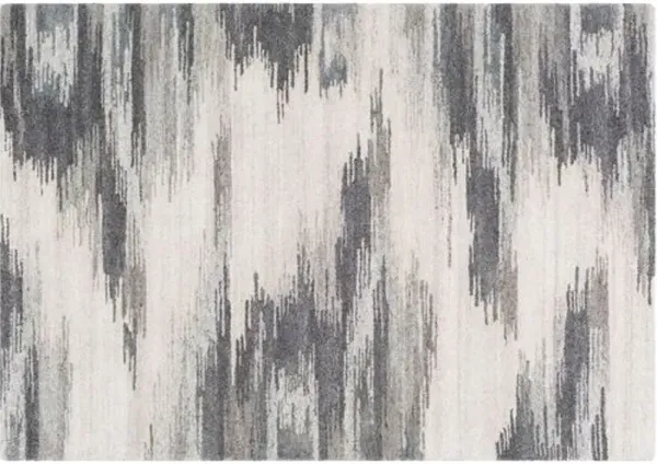 Cyrielle Hand-Tufted Rug - Charcoal/Camel - Handcrafted - Gray - Gray