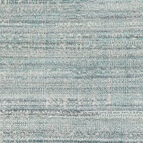 Joan Hand-Knotted Rug - Teal/White - Green - Green