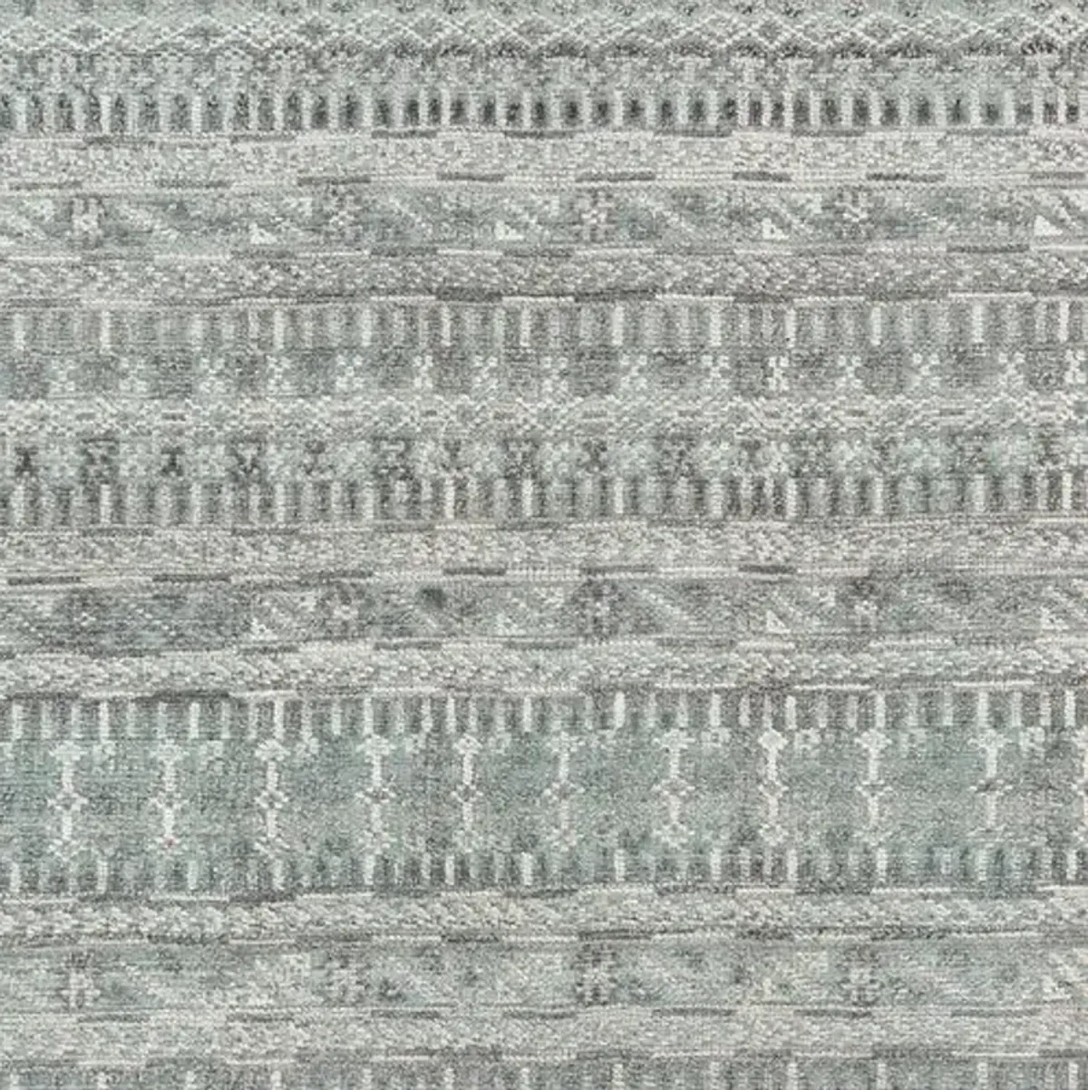 Joan Hand-Knotted Rug - Sage/Gray - Green - Green