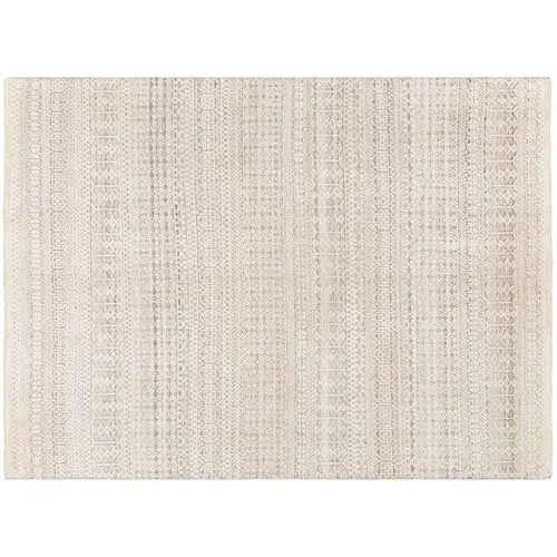 Joan Hand-Knotted Rug - Charcoal/Camel - Beige - Beige