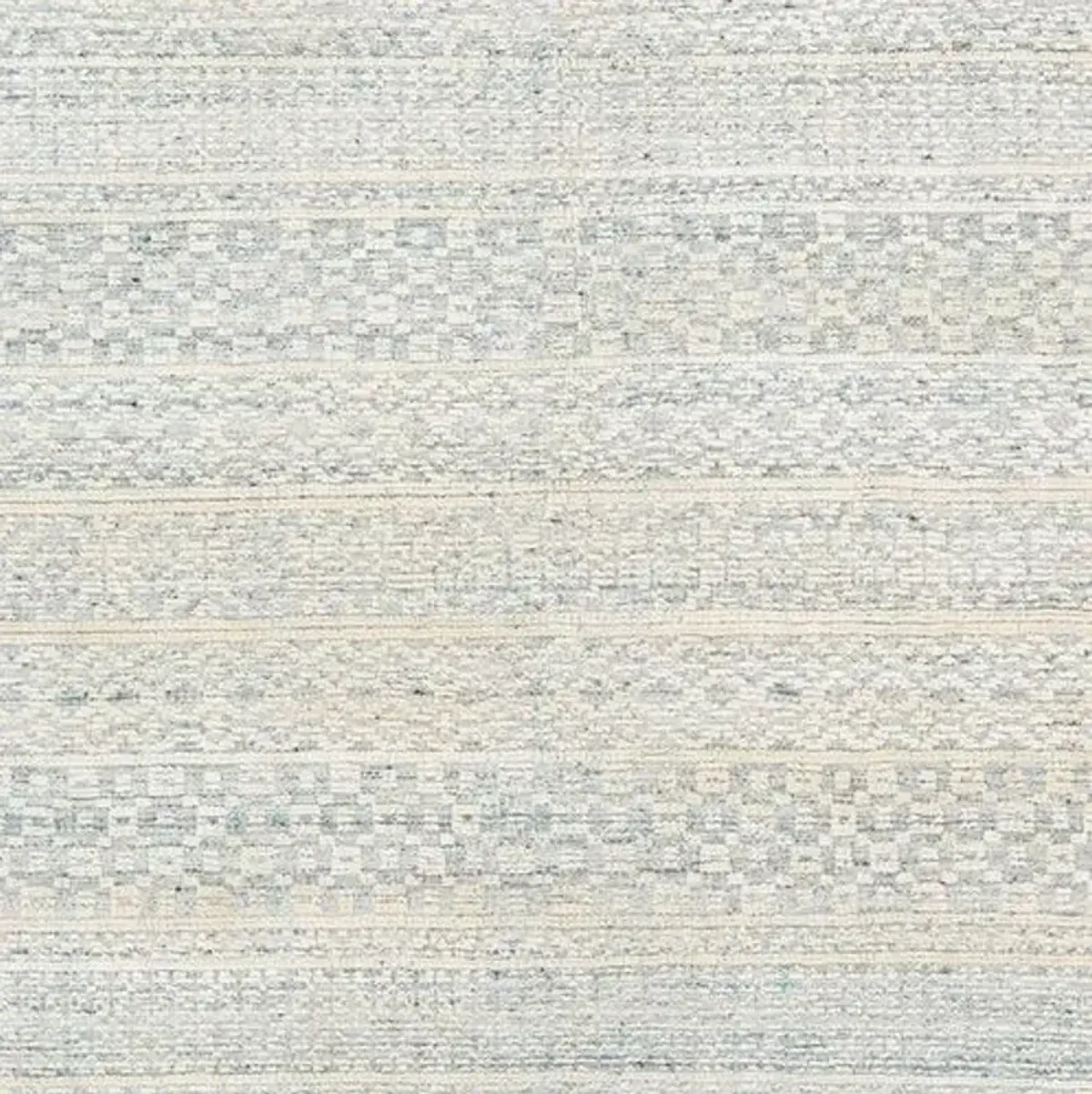 Joan Hand-Knotted Rug - Blue/Ivory - Blue