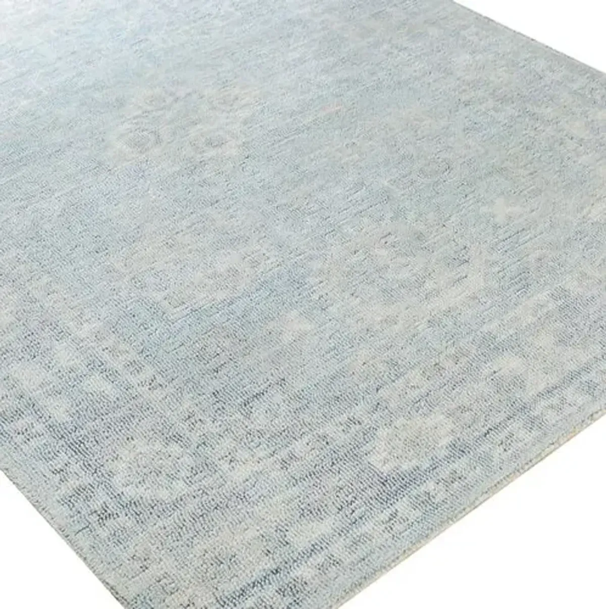 Sutton Hand-Tufted Rug - Denim/Peach - Blue - Blue