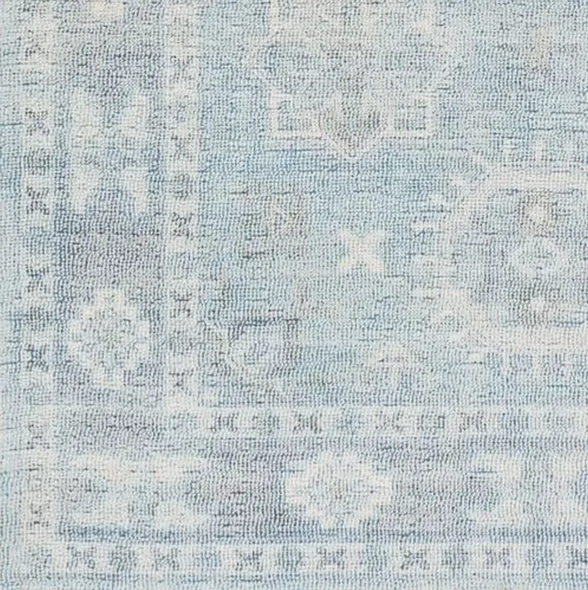 Sutton Hand-Tufted Rug - Denim/Peach - Blue - Blue