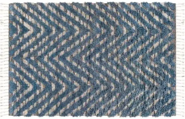 Perry Hand-Knotted Rug - Gray/Beige - Beige
