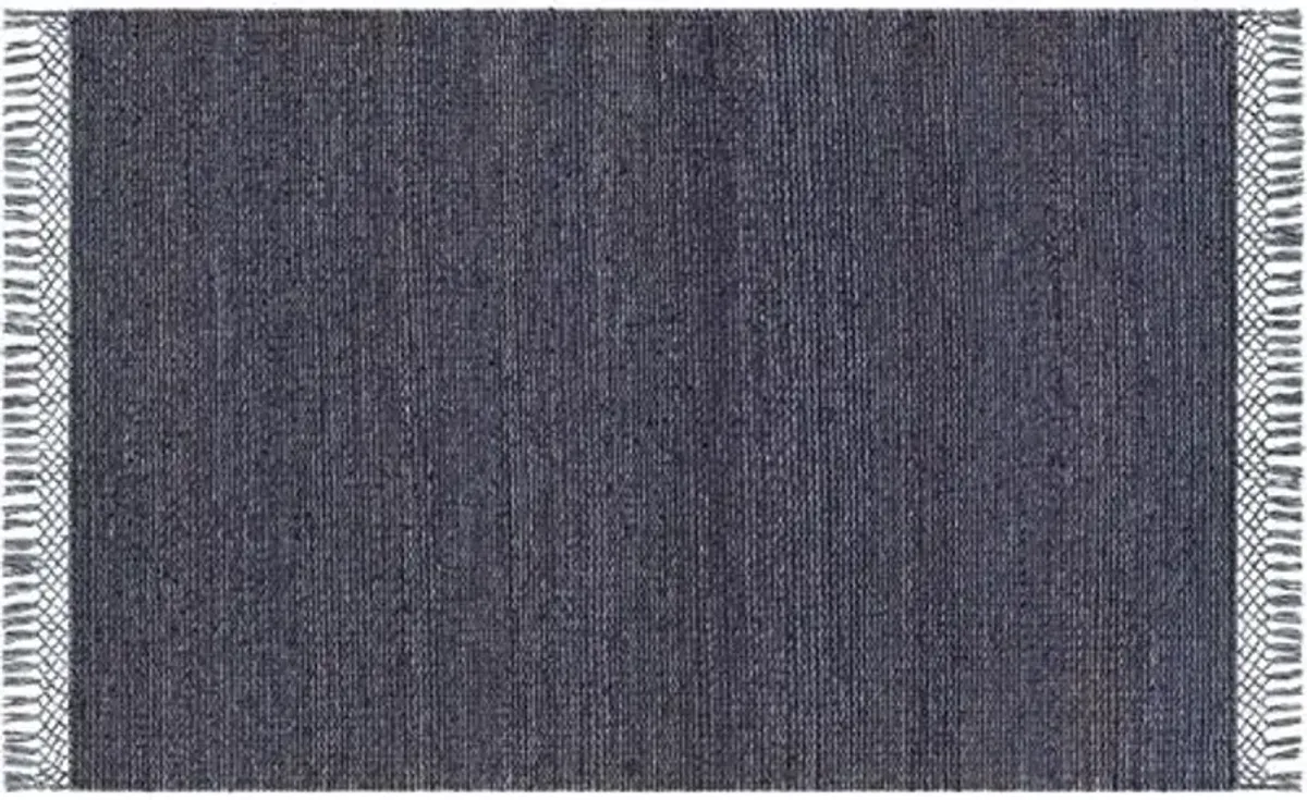 Berkshires Jute Rug - Navy/Gray - Blue - Blue