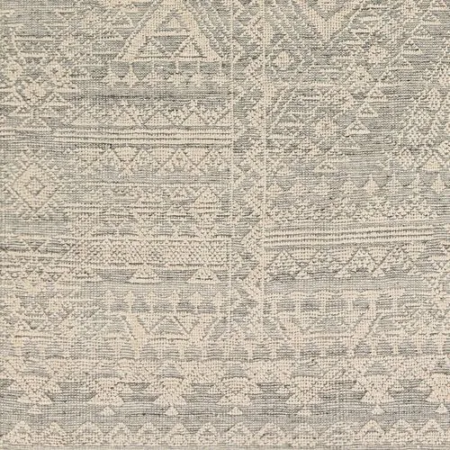 Brandy Hand-Knotted Rug - Gray/Beige - Gray