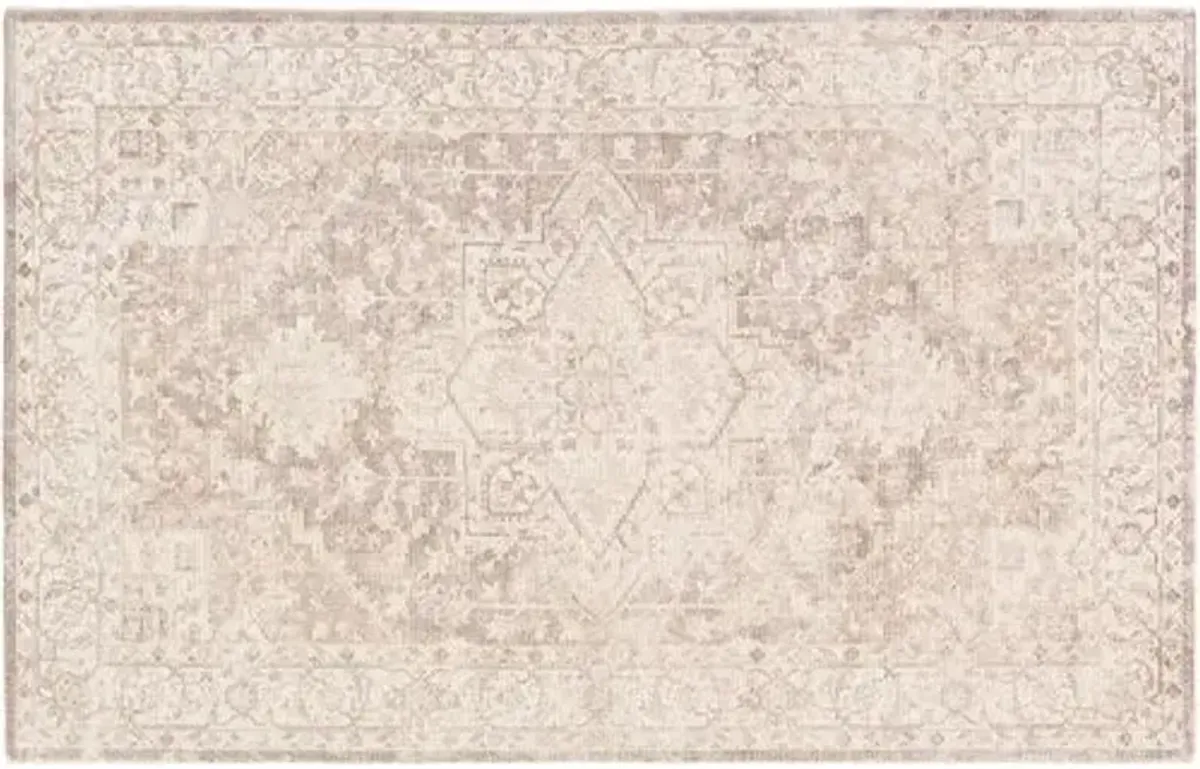 August Hand-Knotted Rug - Camel/Brown - Beige - Beige