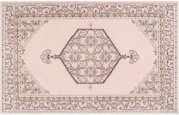 Daira Hand-Knotted Rug - Pink/Gray - Pink