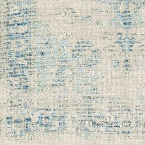 Lisa Handwoven Rug - Blue/Green - Blue