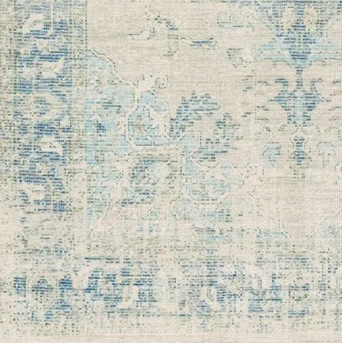 Lisa Handwoven Rug - Blue/Green - Blue