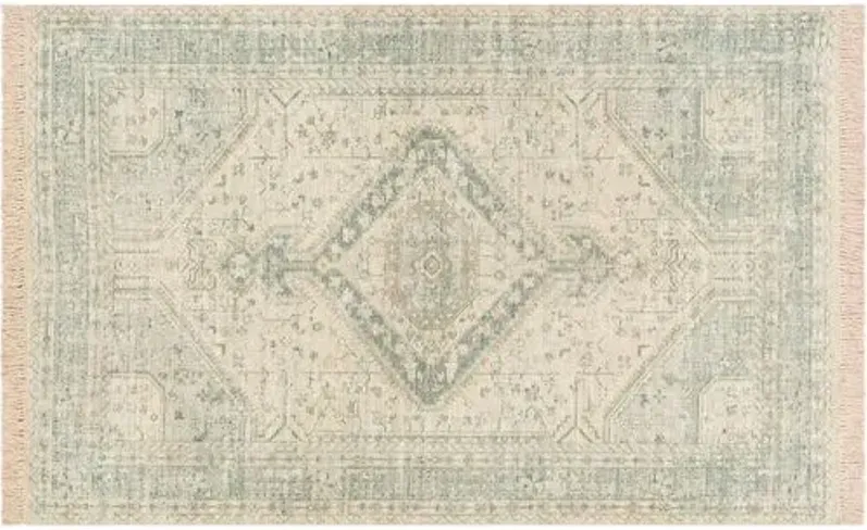 Lisa Handwoven Rug - Green - Green