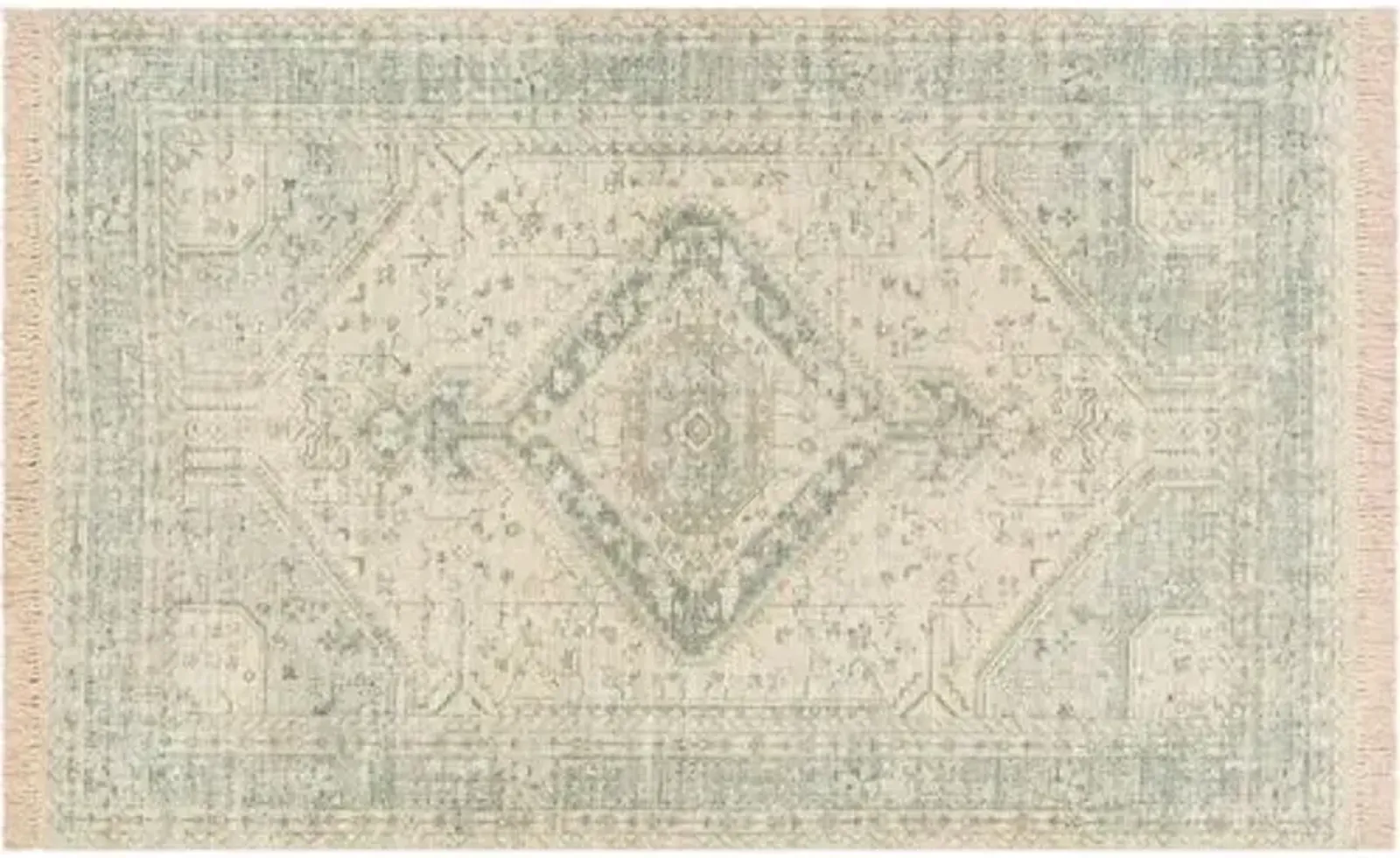 Lisa Handwoven Rug - Green - Green