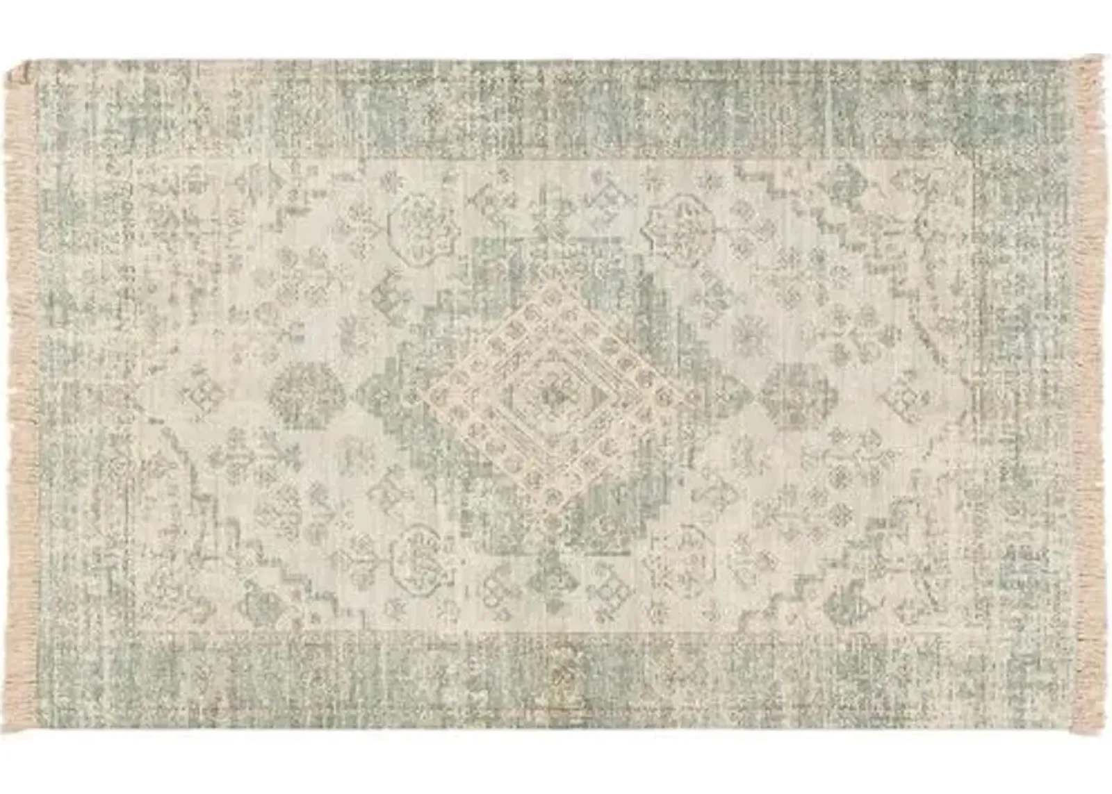 Lisa Handwoven Rug - Sage/Green - Green