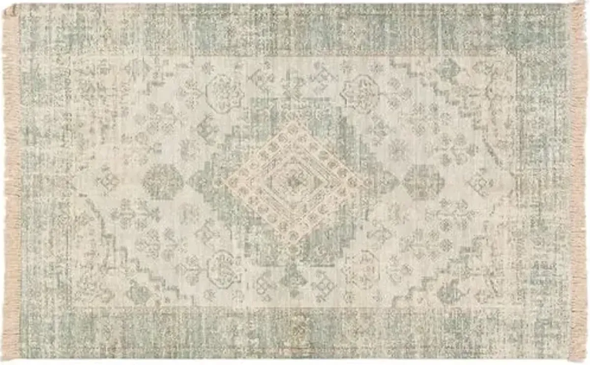 Lisa Handwoven Rug - Sage/Green - Green