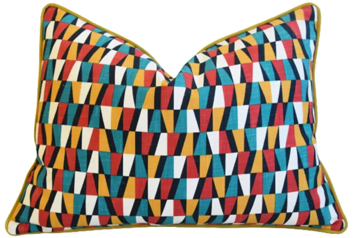 Geometric Multicolor Pillow