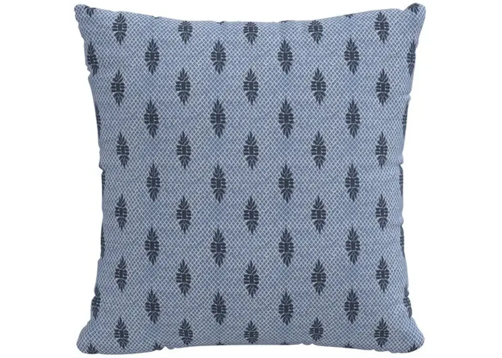 Libby Pillow - Navy Boca Medallion