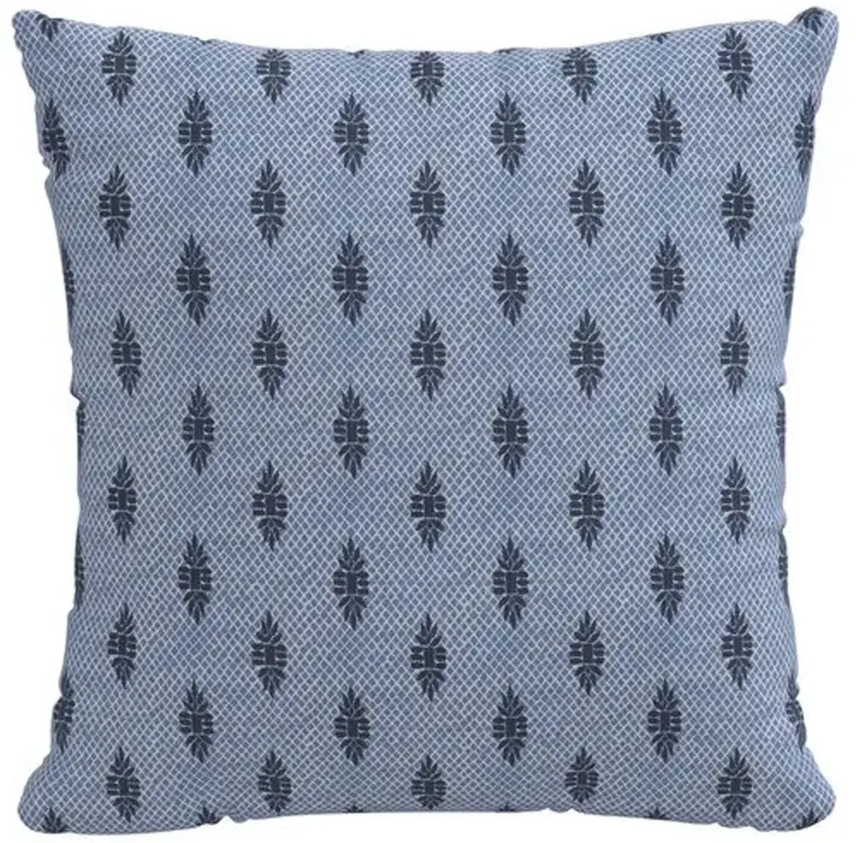 Libby Pillow - Navy Boca Medallion