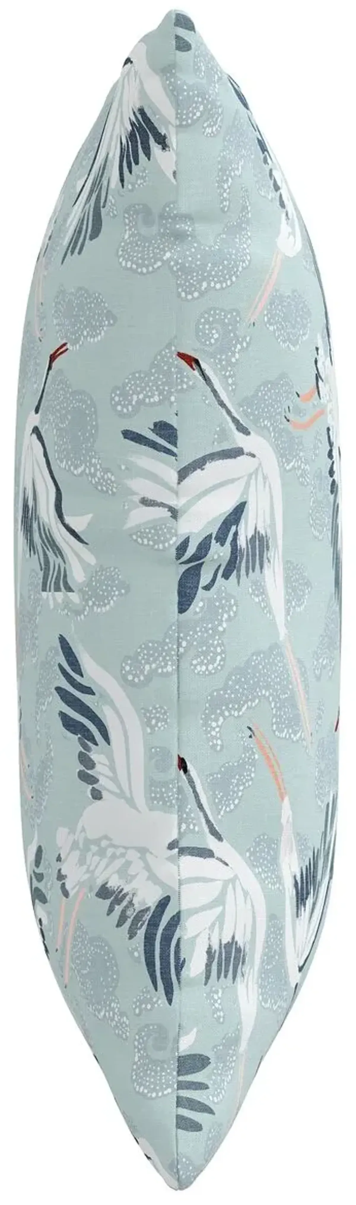 Cranes Pillow - Seafoam