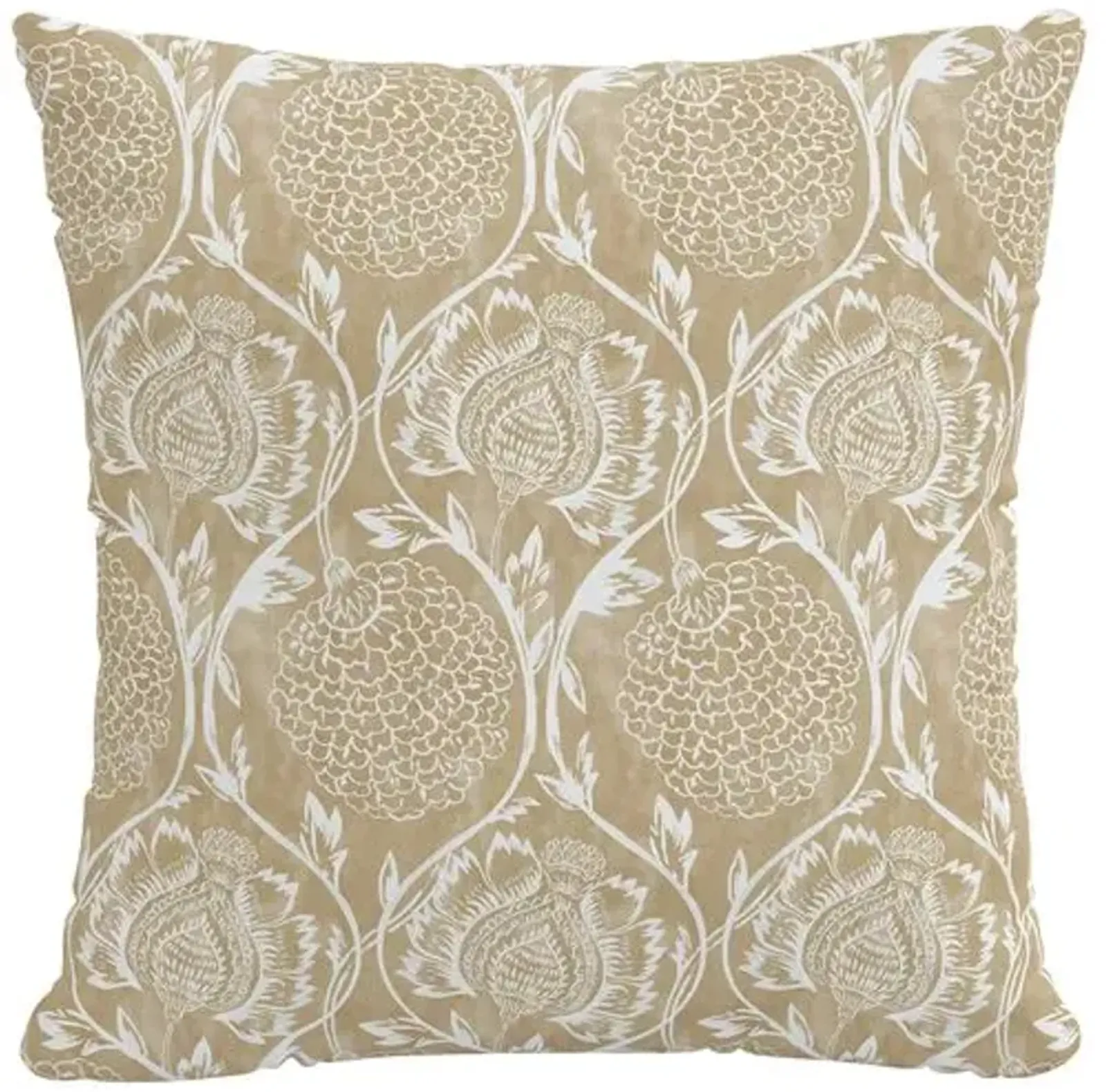 Ranjit Floral Outdoor Pillow - Handcrafted