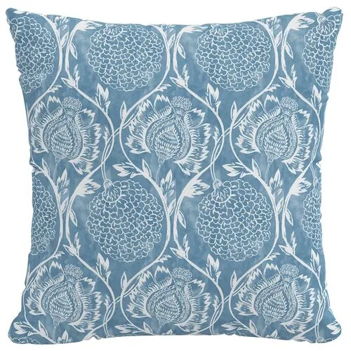 Ranjit Floral Outdoor Pillow - Handcrafted