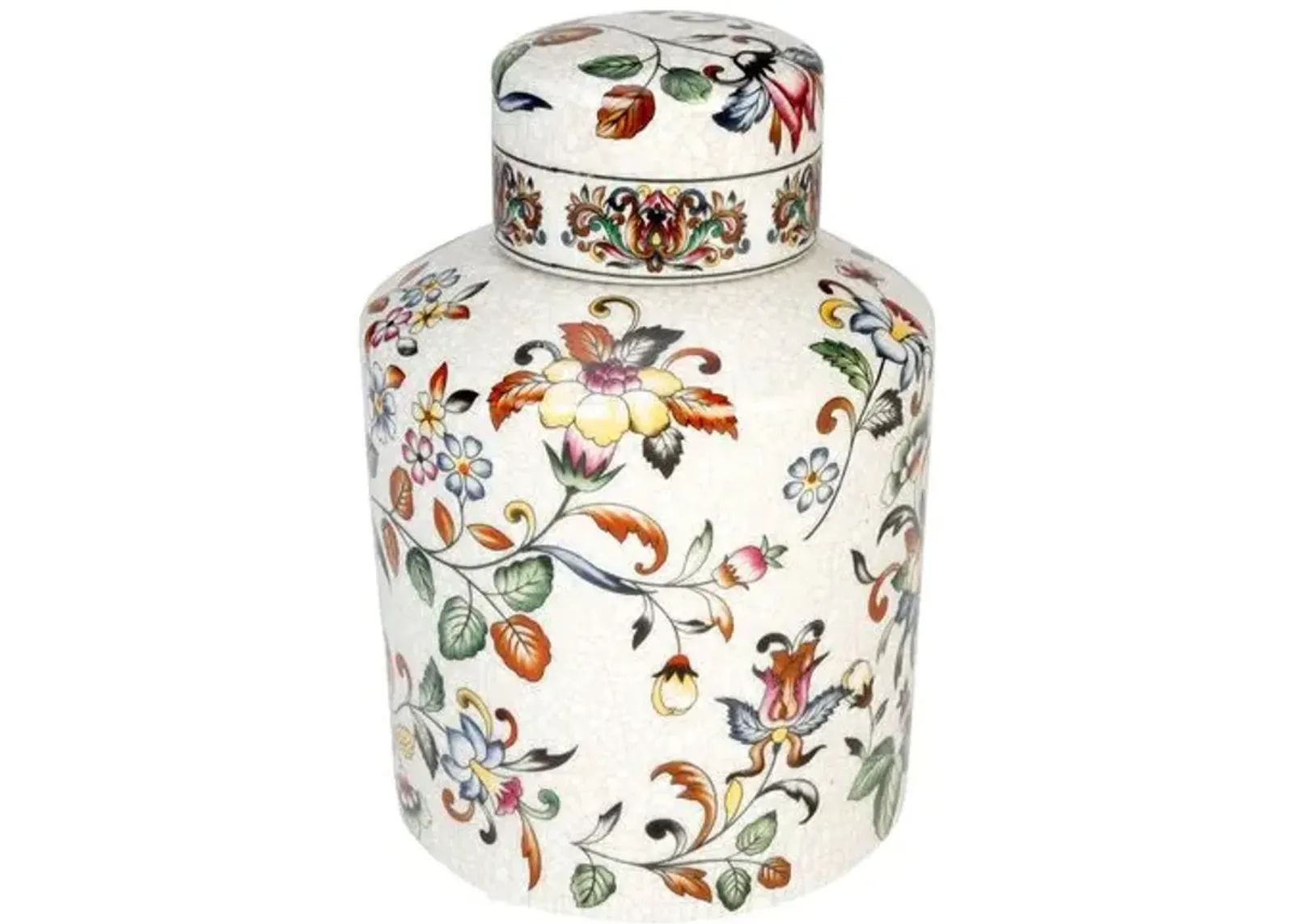 Floral Jar - Ivory