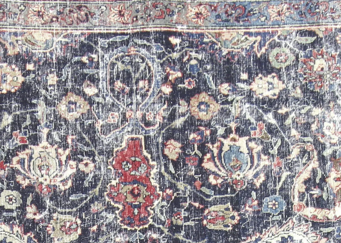 1940s Persian Tabriz Rug - 8'1" x 10'4" - Nalbandian - Blue - Blue