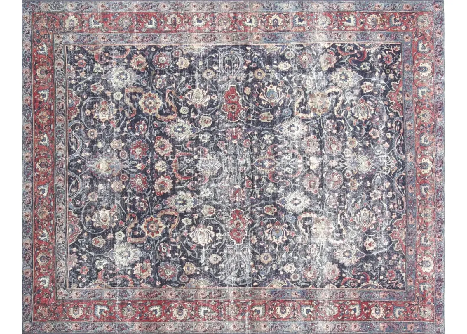 1940s Persian Tabriz Rug - 8'1" x 10'4" - Nalbandian - Blue - Blue