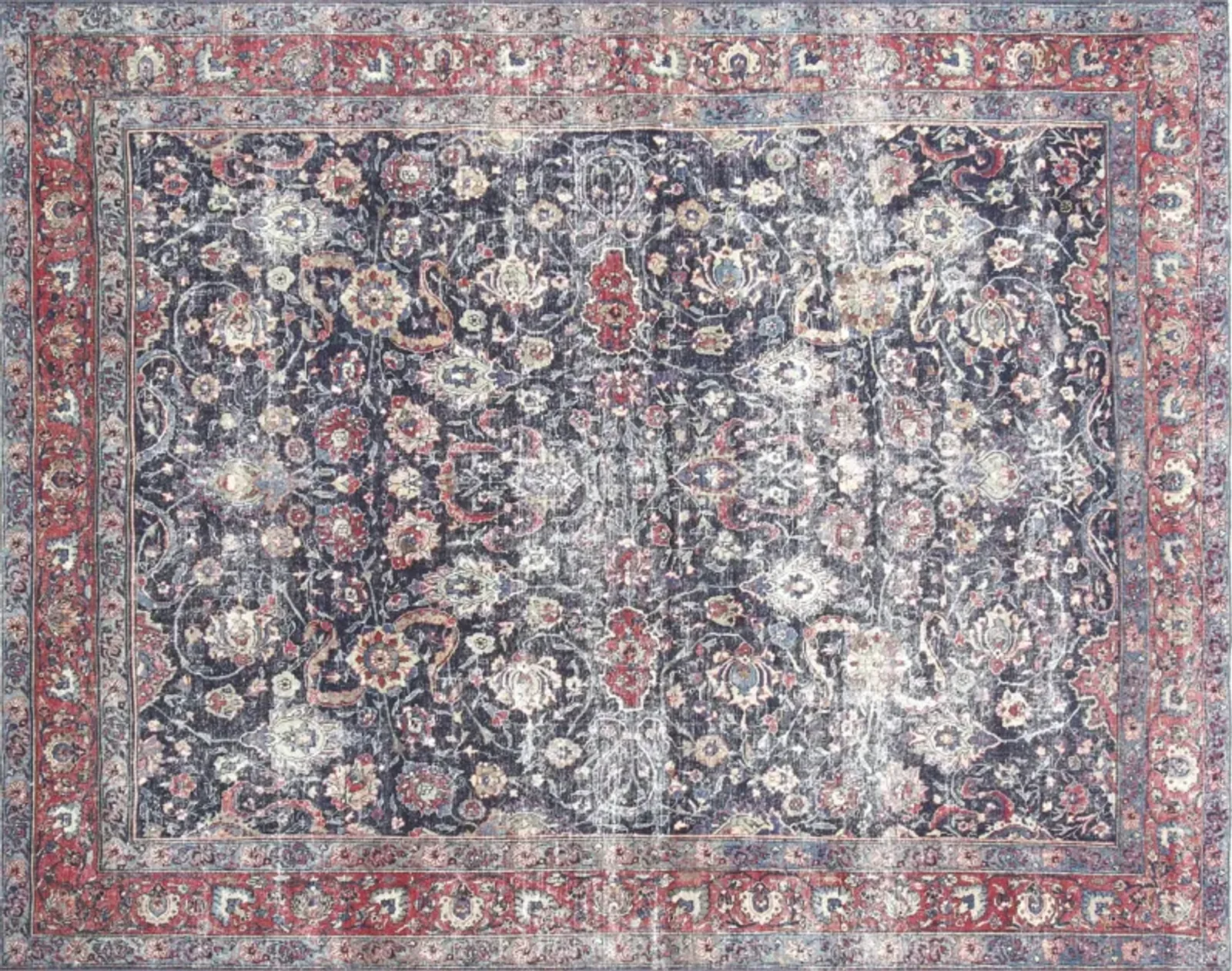 1940s Persian Tabriz Rug - 8'1" x 10'4" - Nalbandian - Blue - Blue