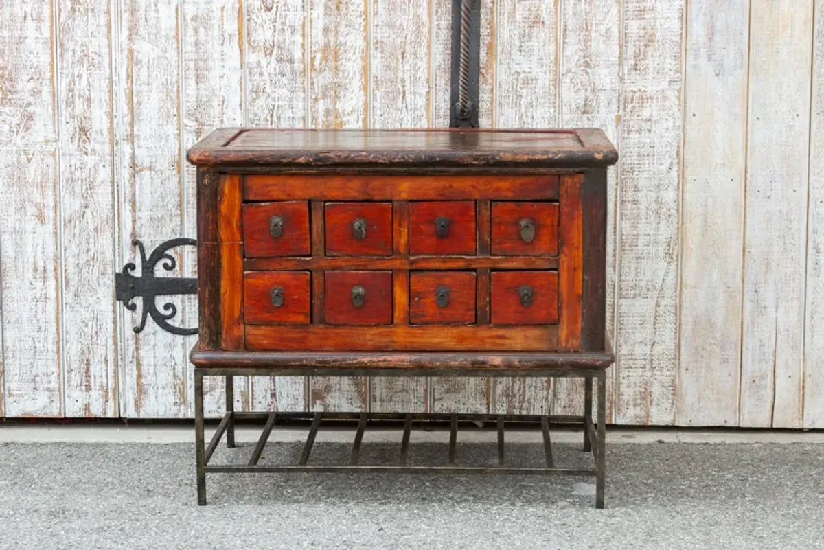 19th C. Chinese Dresser on Stand - de-cor - Brown