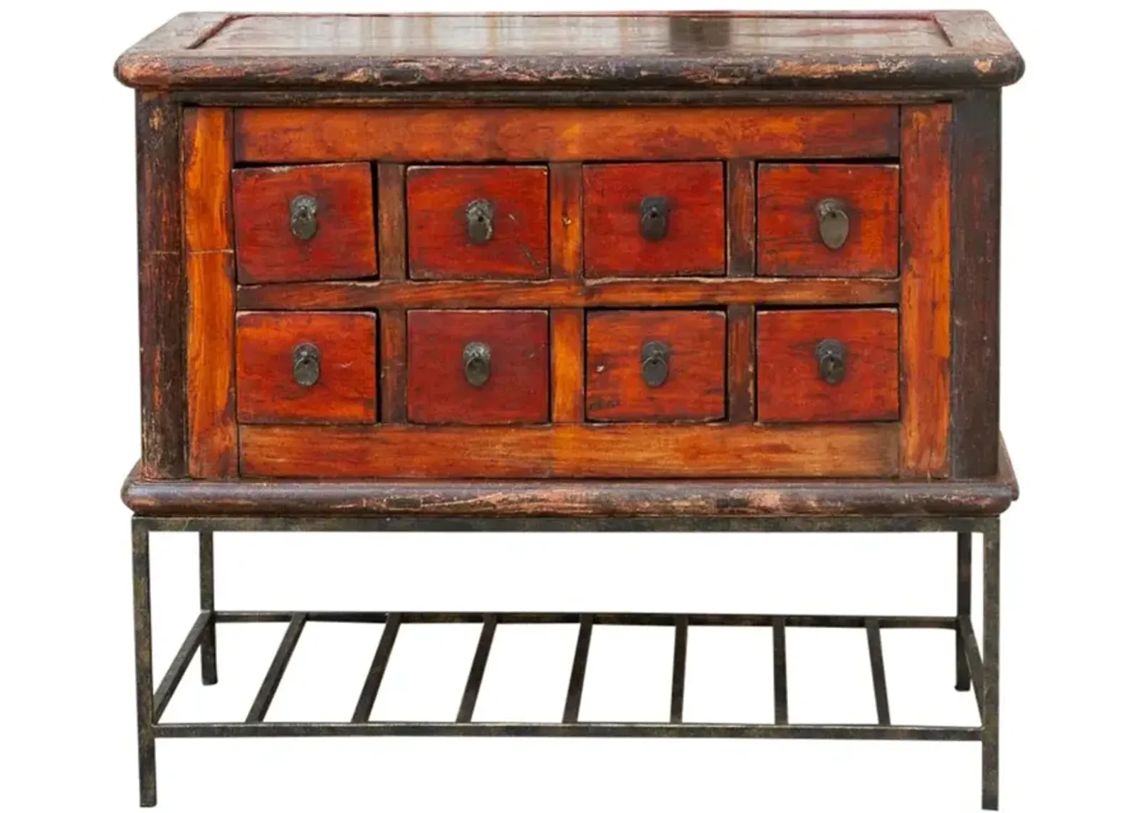 19th C. Chinese Dresser on Stand - de-cor - Brown