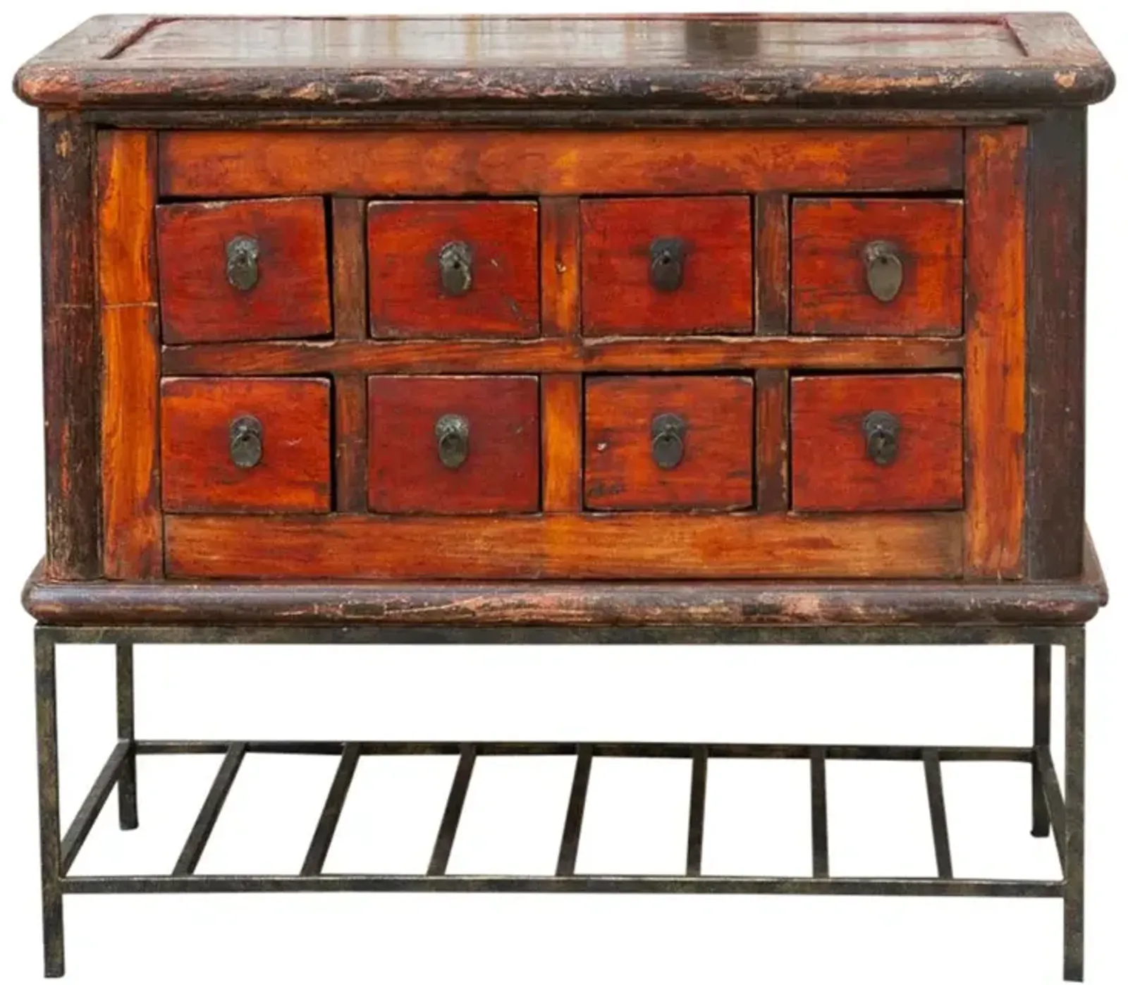 19th C. Chinese Dresser on Stand - de-cor - Brown