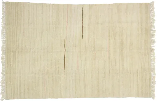 Vintage Turkish Kilim Rug - 6'4"x9'8" - Esmaili Rugs & Antiques - Beige - Beige