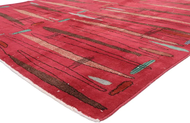 Zeki Muren Turkish Rug - 6'7" x 9'8" - Esmaili Rugs & Antiques - Red - Red