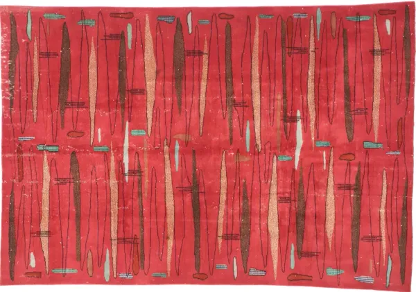 Zeki Muren Turkish Rug - 6'7" x 9'8" - Esmaili Rugs & Antiques - Red - Red