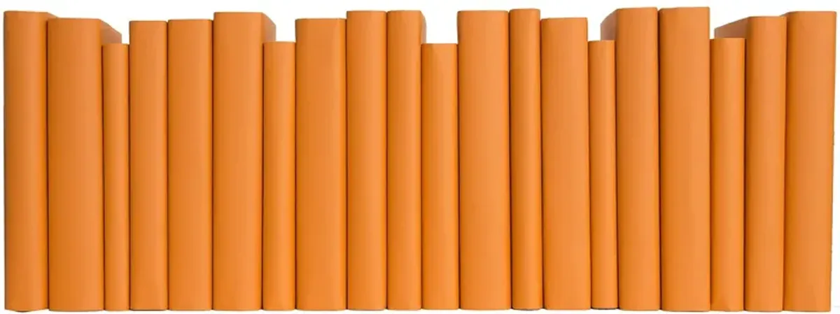 Paper Wrapped Decorative Books by the Foot, Tangerine