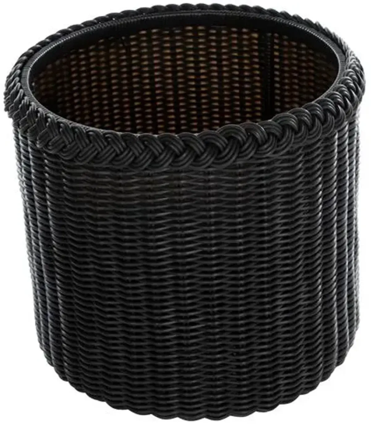 Emilia Large Outdoor Planter - Ebony - Black - 22"dia x 20.75"h