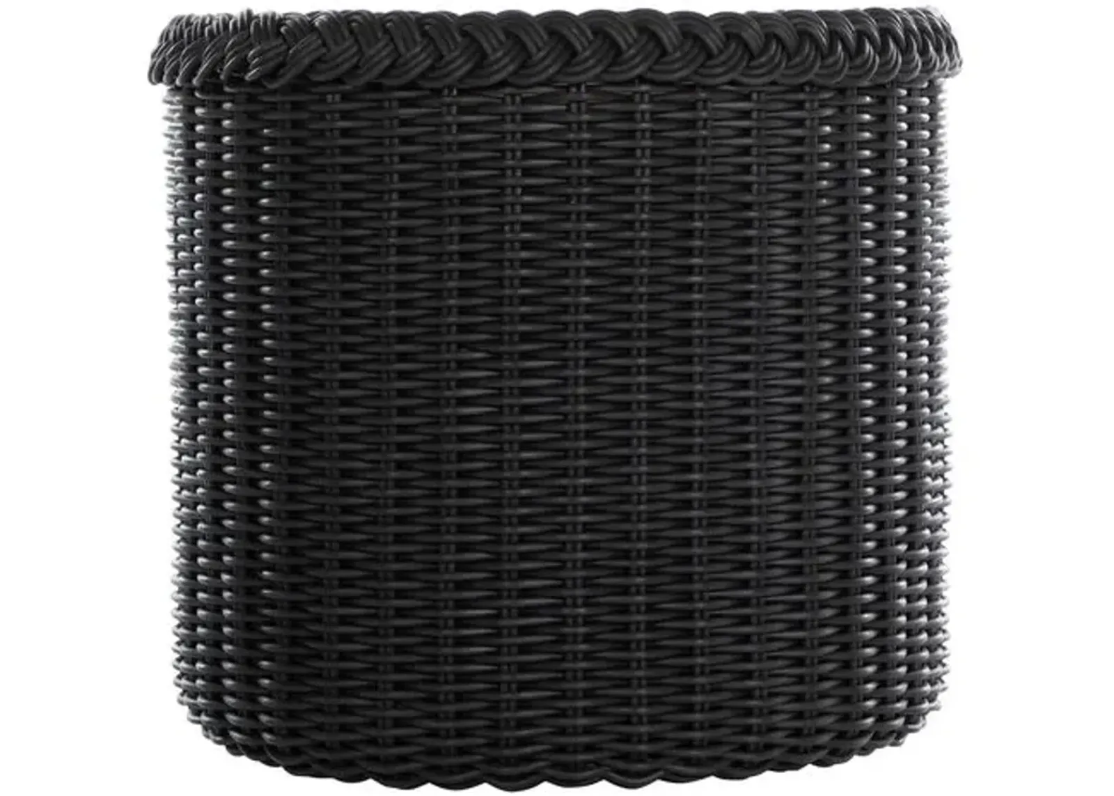 Emilia Large Outdoor Planter - Ebony - Black - 22"dia x 20.75"h