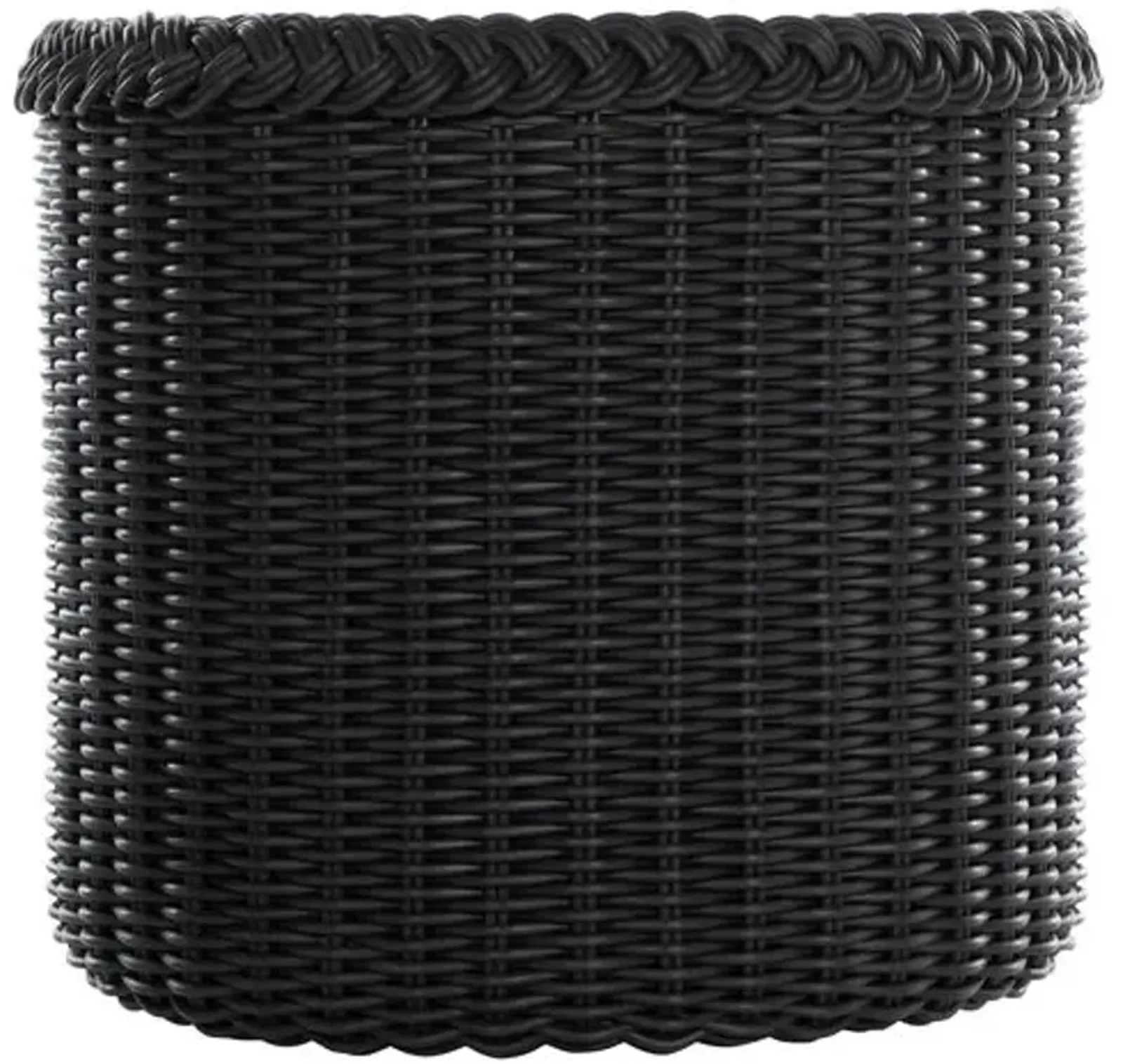 Emilia Large Outdoor Planter - Ebony - Black - 22"dia x 20.75"h