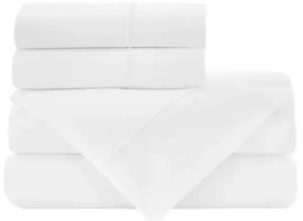 Soprano Sheet Set - Peacock Alley - White, 300 Thread Count, Egyptian Cotton Sateen, Soft and Luxurious