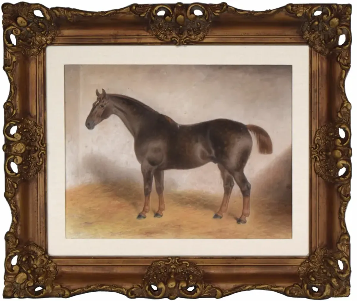 19th C English Horse Portrait Painting - Antiquarian Art Company - Brown