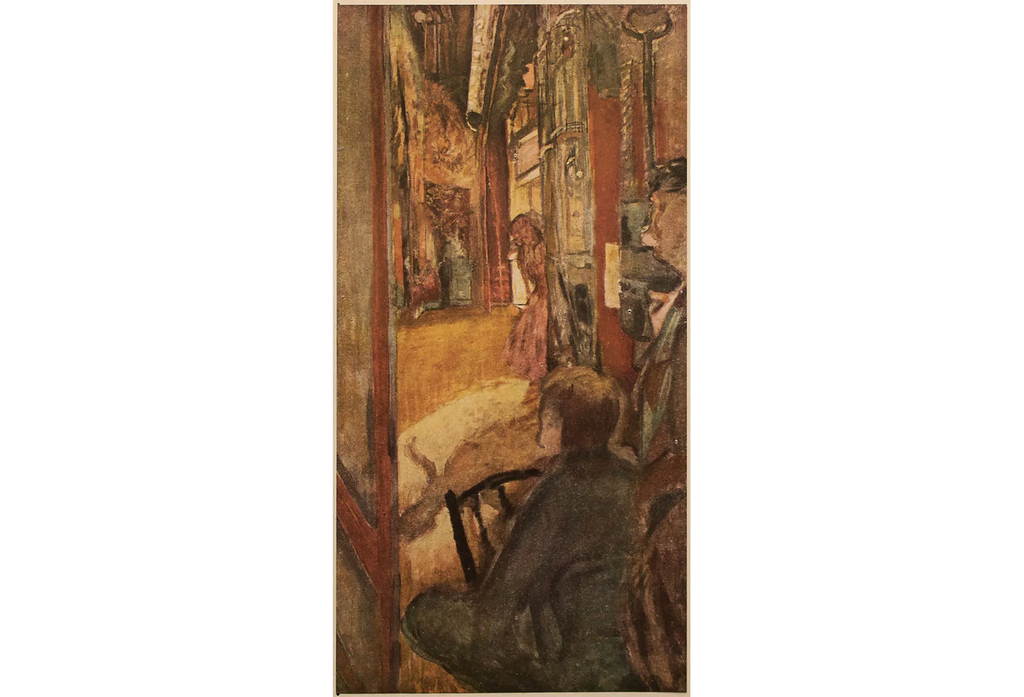 1948 After E. Vuillard - The Scene - Brown