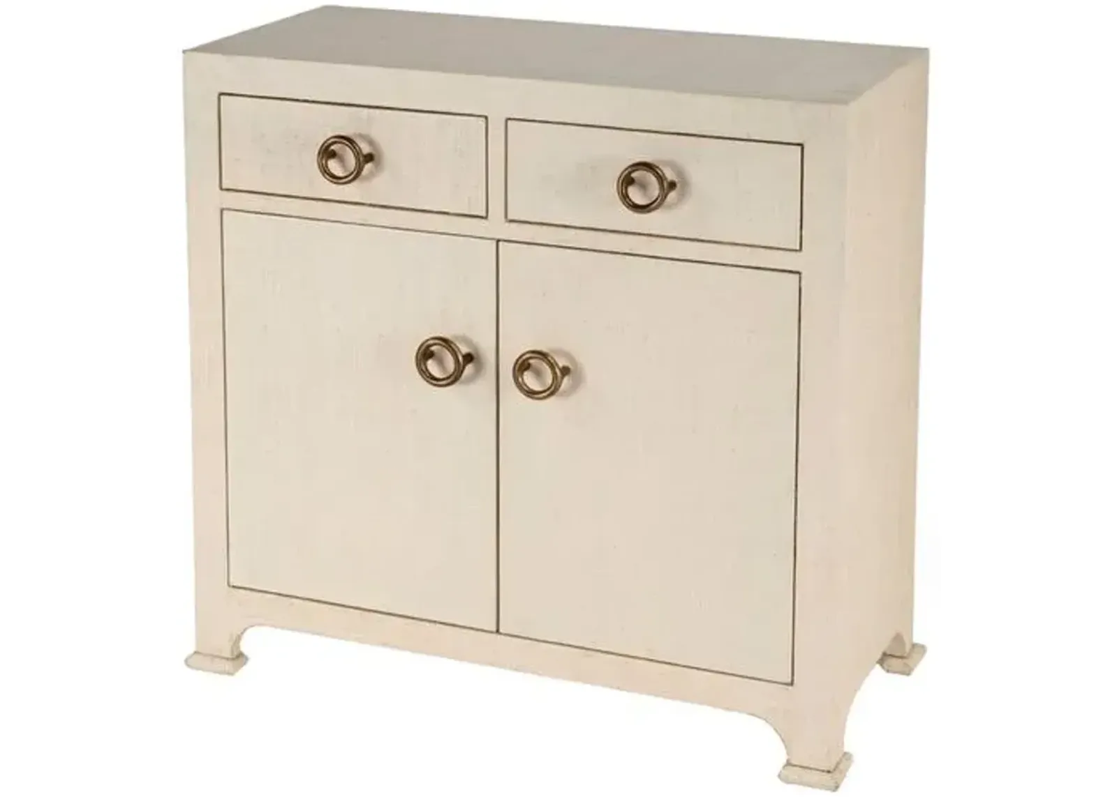 Kos Raffia 2-Door Cabinet - Beige