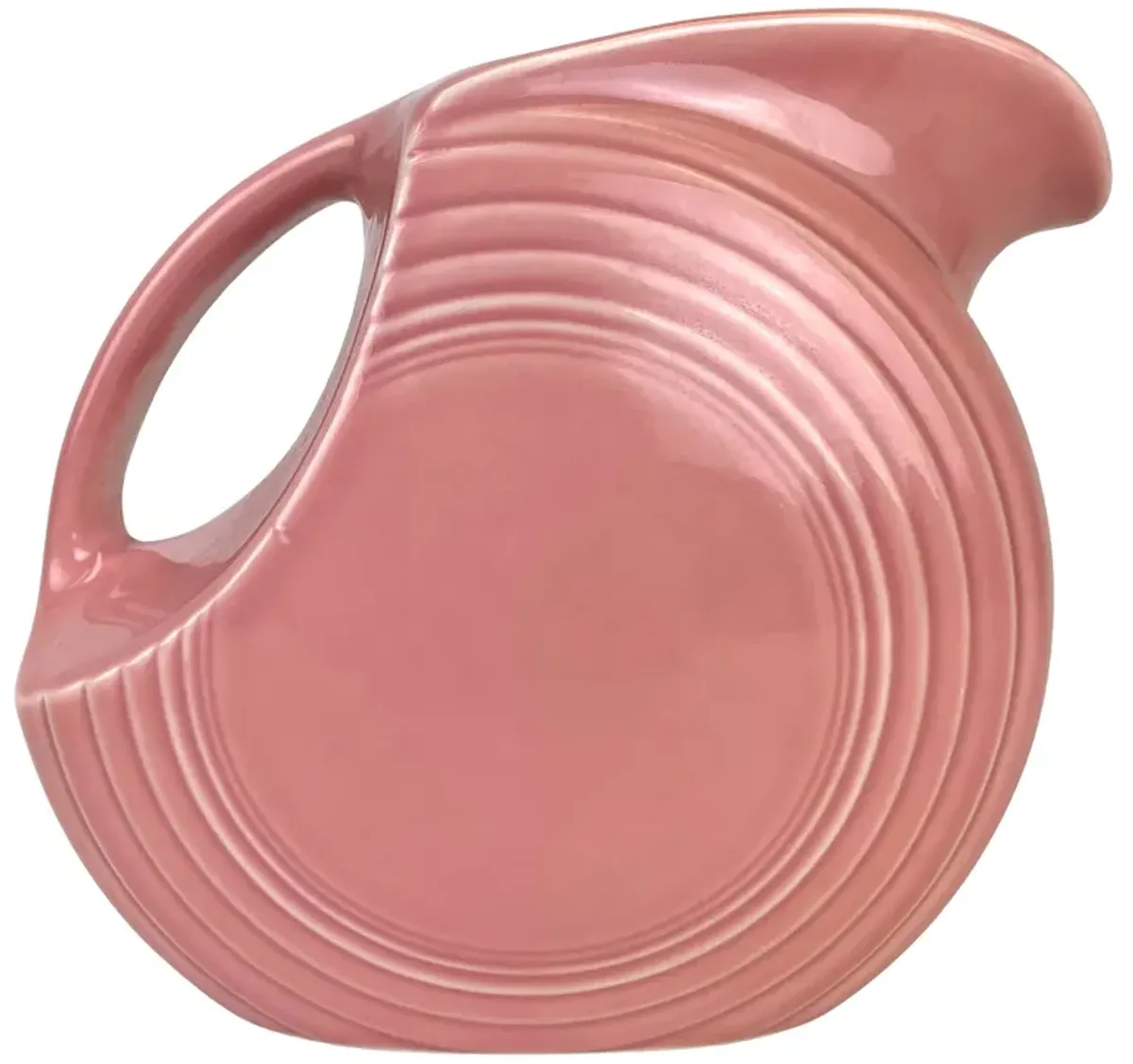 Fiestaware Disc Pitcher in Rose - Eat Drink Home - Pink