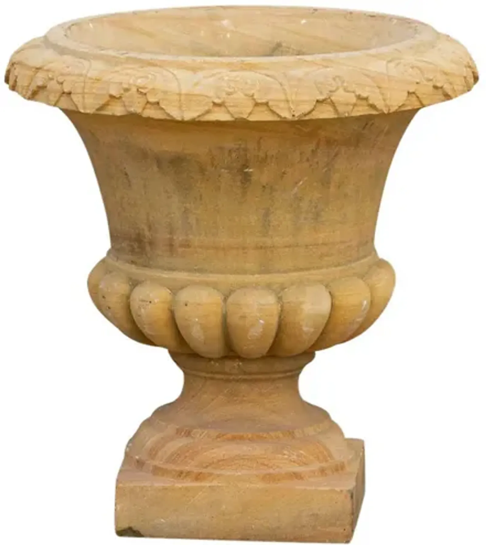 Beautiful Sandstone Garden Planter - de-cor - Beige - 17" l x 17" w x 18" h