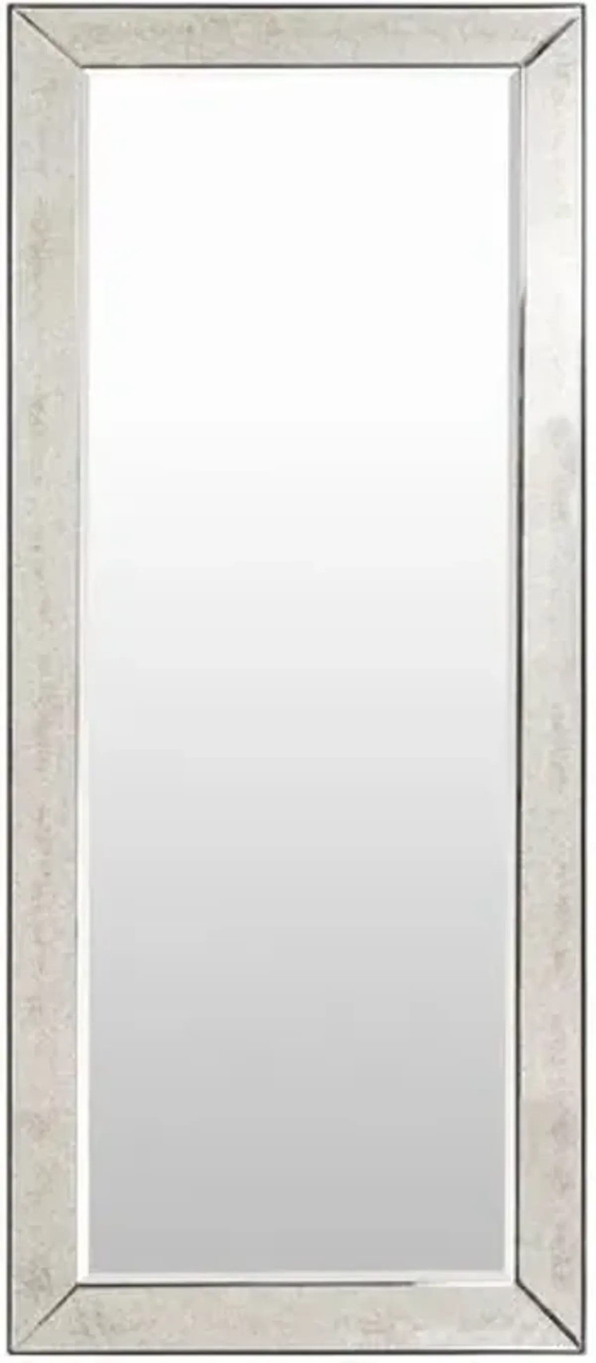 Chloe Floor Mirror - Antique Silver