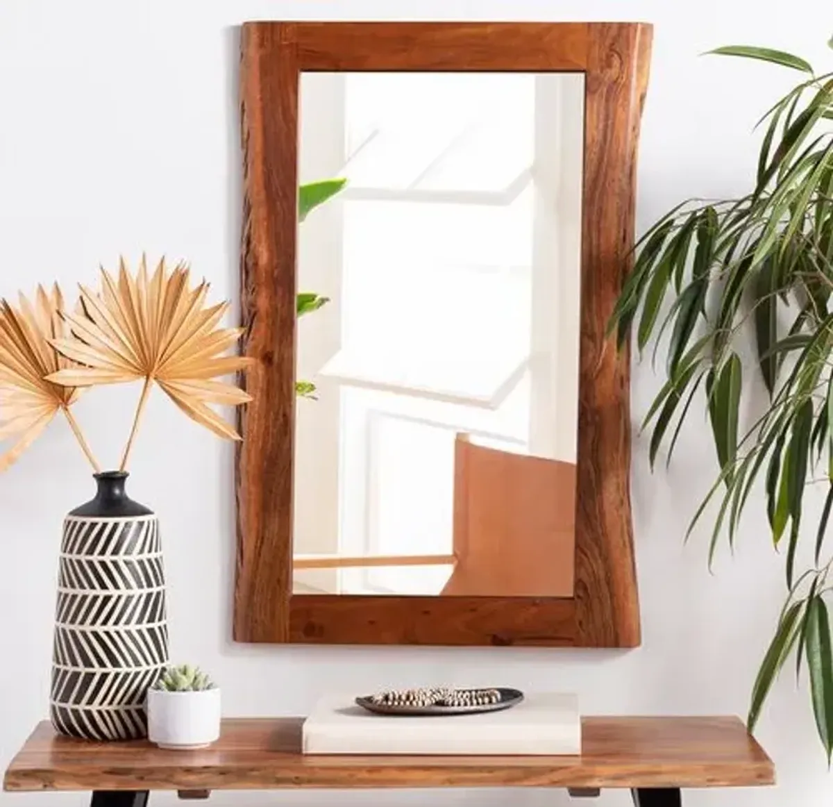 Boden Small Wood Wall Mirror - Natural