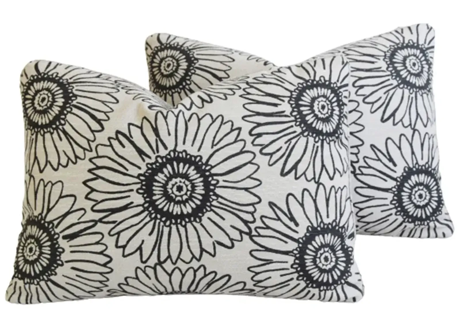 Perennials Sunflowers Linen Pillows - Pr