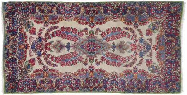 Vintage Persian Kerman Rug - 2'x3'10" - Esmaili Rugs & Antiques - Red - Red